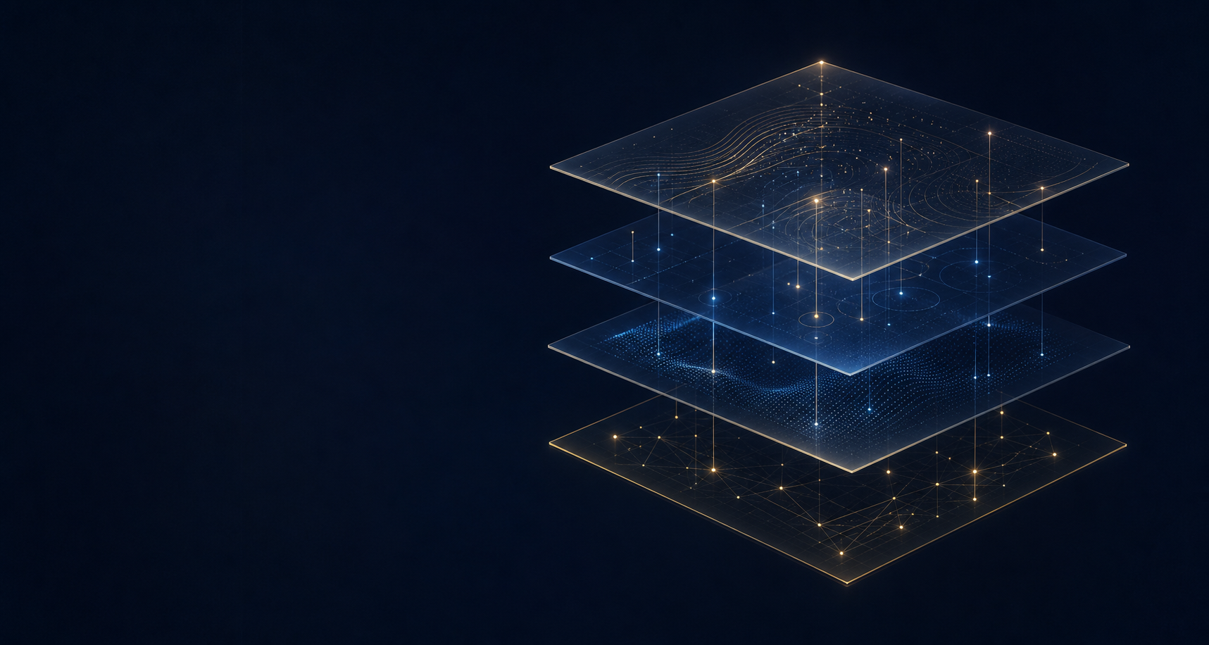 Abstract layered data architecture visualisation